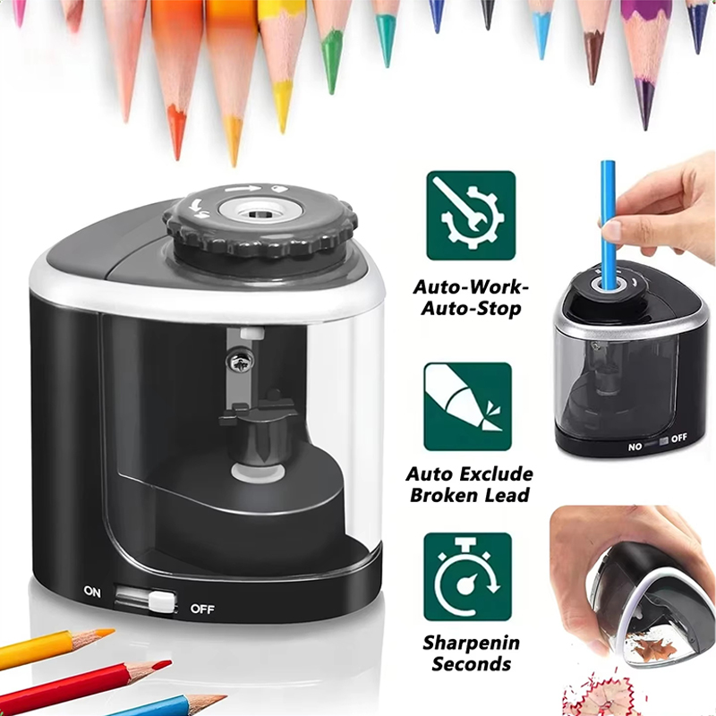 Electric Pencil Sharpener Usb - Elektrischer Anspitzer, Tischmodell, automatischer Bleistiftanspitzer, 6mm-8mm,