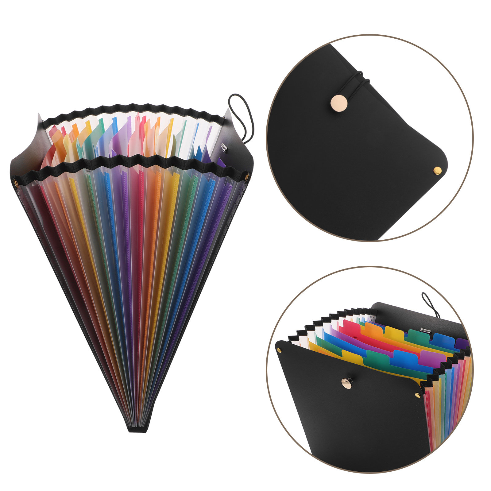 Expandable Accordion File Folder 13 Pockets - A4 Akkordeon-Ordner mit 13 Fächern, aus