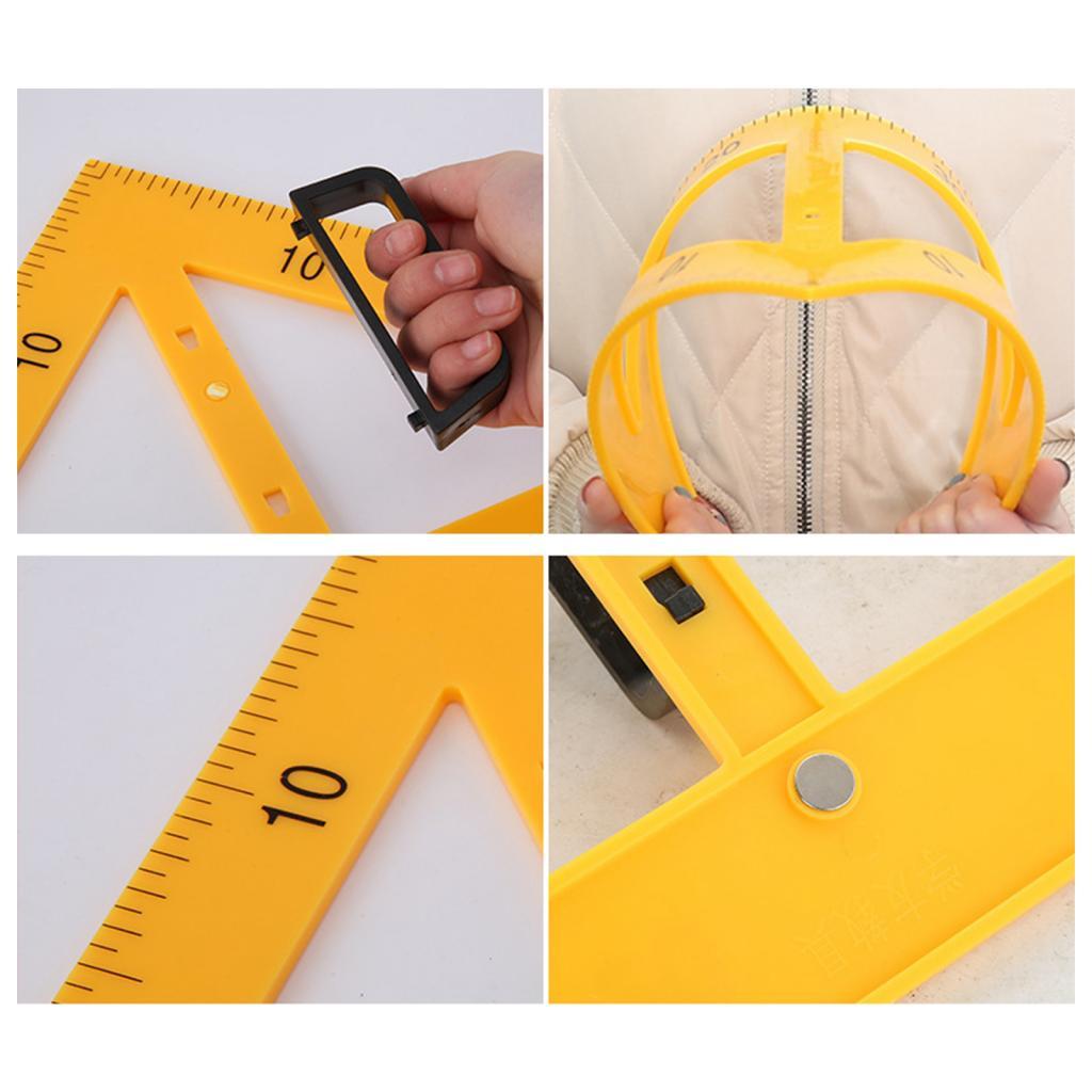 Math Geometry Set With Compass - Mathematik-Geometrie-Lineal-Set für Tafel und Whiteboard mit