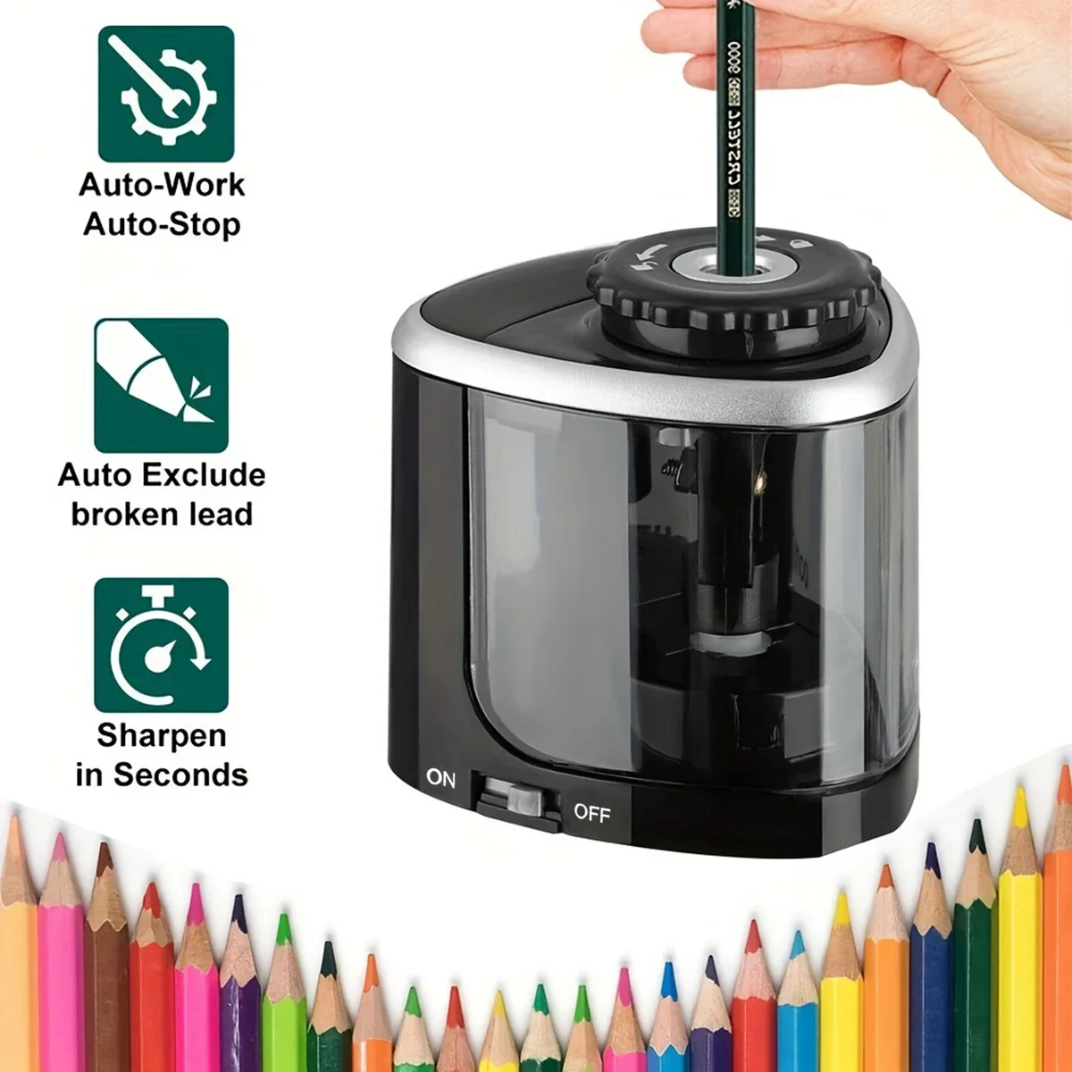 Elektrischer Desktop-Anspitzer – Electric Pencil Sharpener Usb Bewertung und Preis