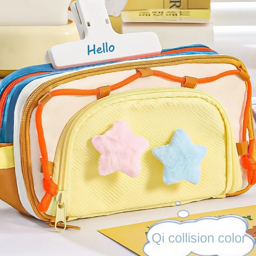 7 Mehrschichtige Y2K-Stern-Sch – Aesthetic Large Pencil Case Pouch Bewertung und Preis