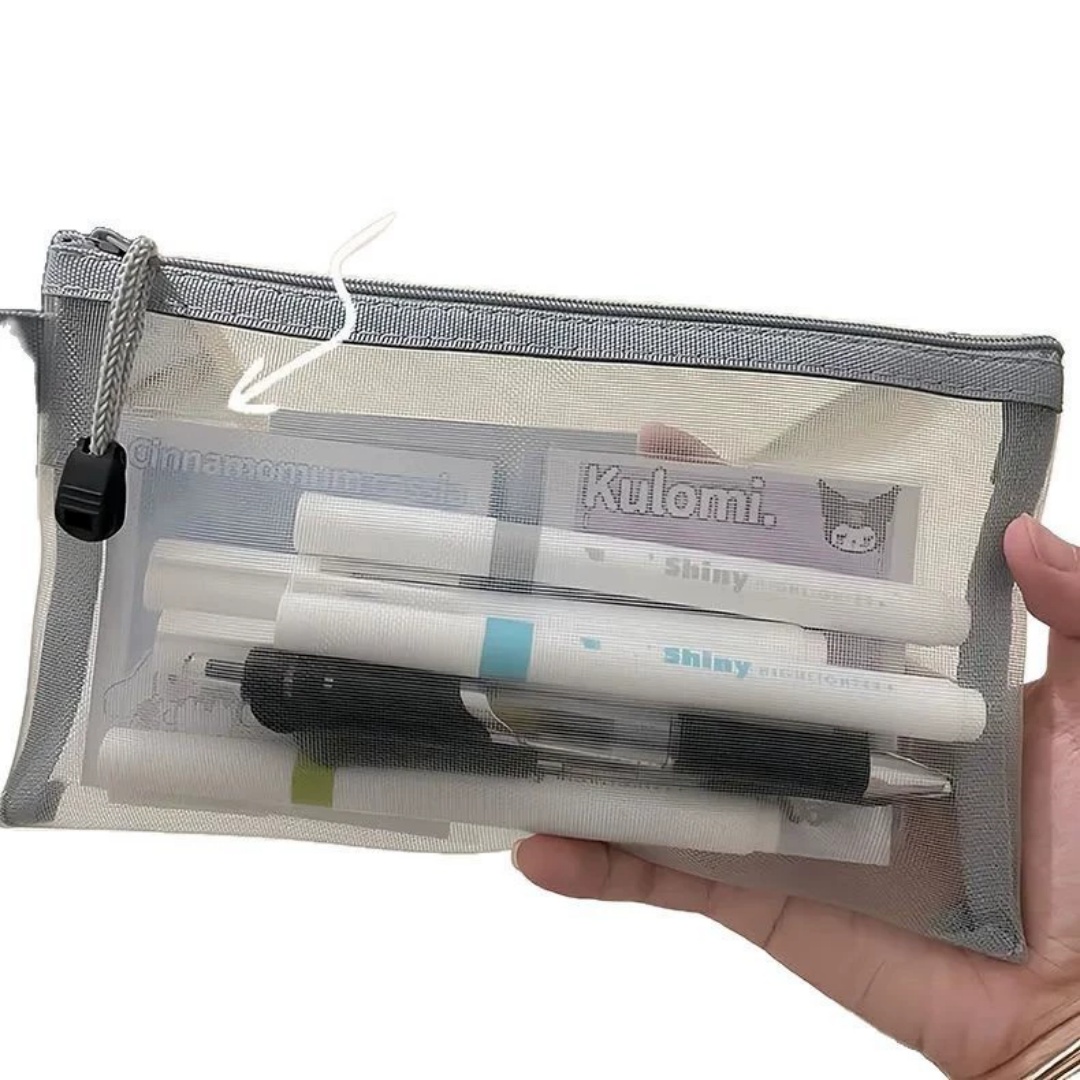 Nylon-Bleistift-Aufbewahrungst – Clear Mesh Pencil Pouch For Exam Bewertung und Preis